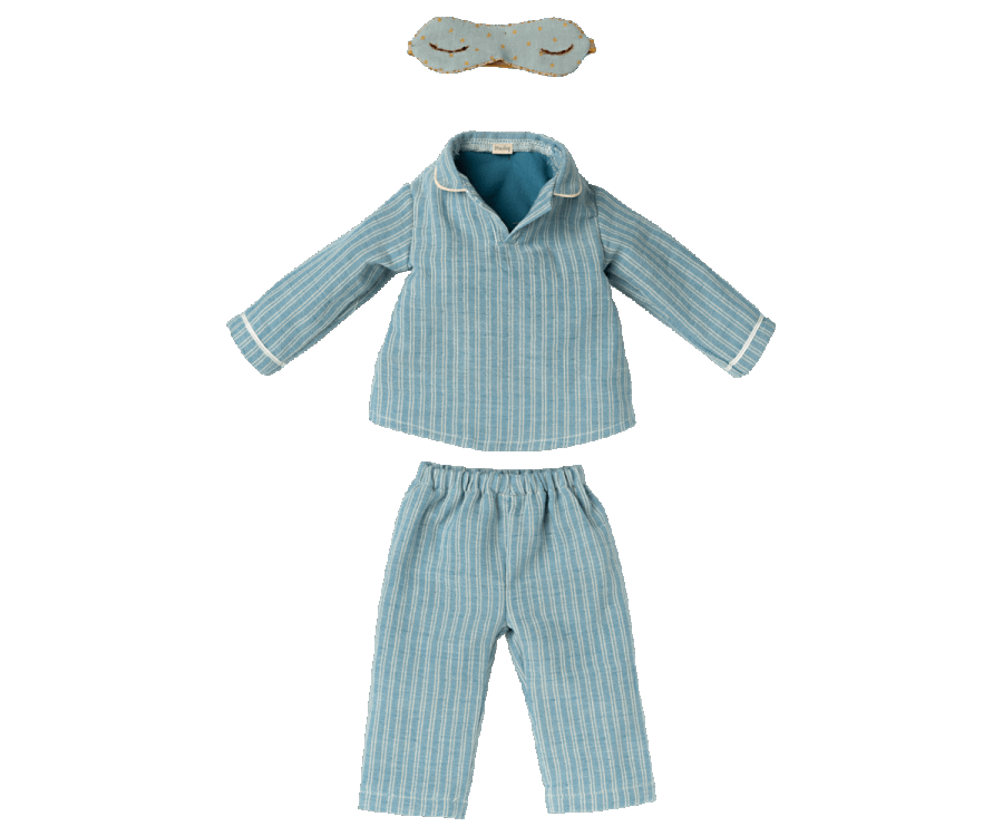 Maileg Maxi Mus med Pyjamas och Sovmask 49 cm