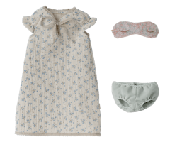 Maileg Maxi Mus med Nattlinne och Sovmask 49 cm