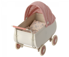 Maileg Vintage Barnvagn till Kaniner Rosa - Pram Micro Coral