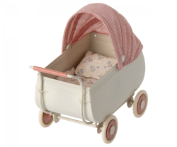 Maileg Vintage Barnvagn till Kaniner Rosa - Pram Micro Coral