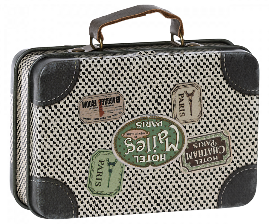 Maileg Resväska i Metall - Vintage Travel Offwhite