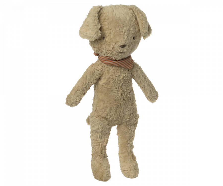 Maileg Hund Valp med Scarf - Dog Plush