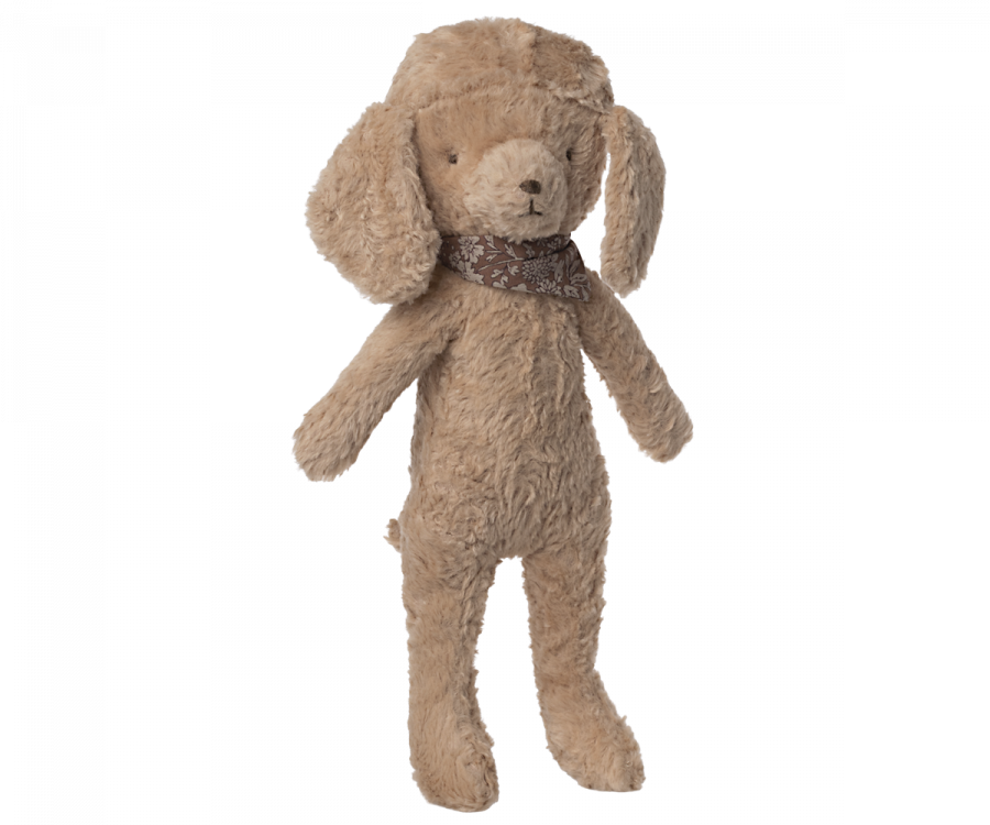 Maileg Pudel Hund Valp med Hängande Öron och Scarf - Poodle Dog Plush