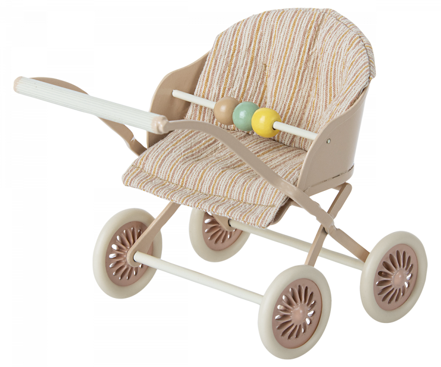 Maileg Stroller Sittvagn Baby Mus Rosa