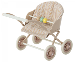 Maileg Stroller Sittvagn Baby Mus Rosa