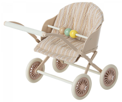 Maileg Stroller Sittvagn Baby Mus Rosa