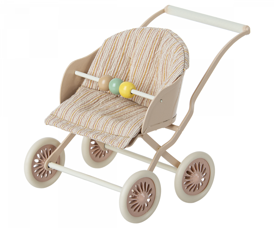 Maileg Stroller Sittvagn Baby Mus Rosa
