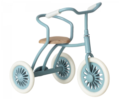 Maileg Cykel Trehjuling till Mus Blå med Magneter i Handtaget