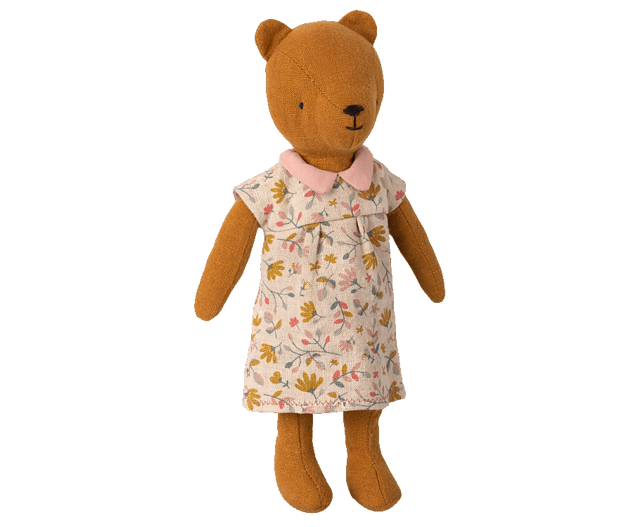 Maileg Klänning till Mamma Teddy - Rosa Blommig