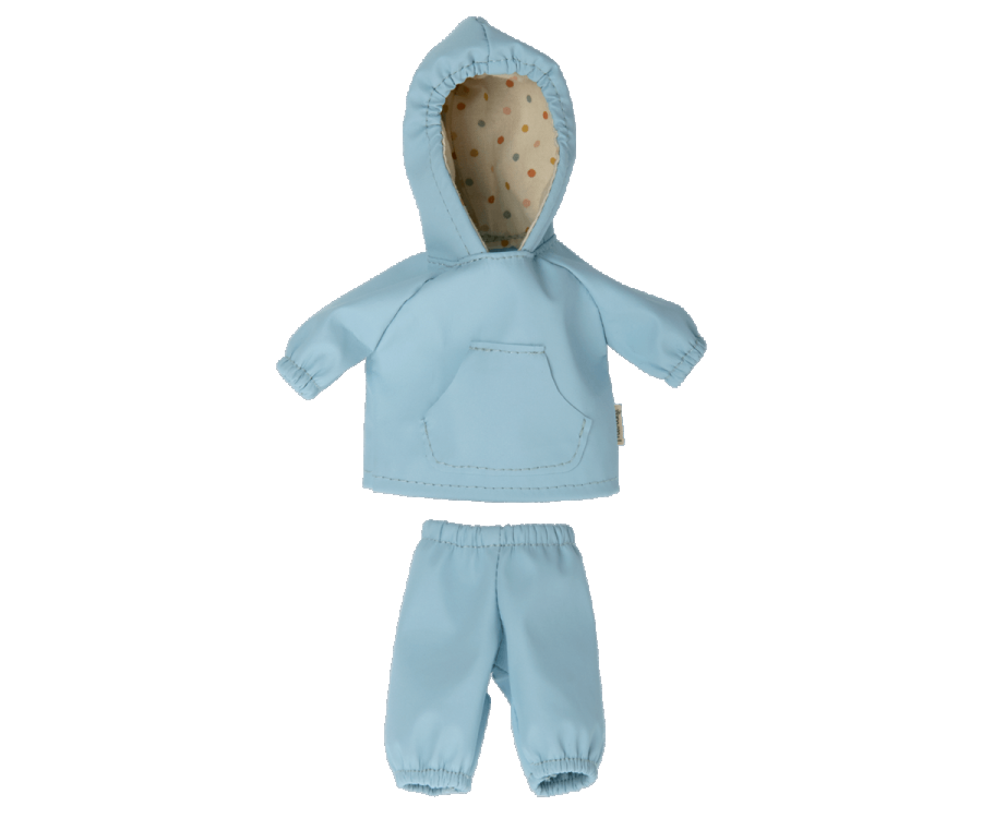 Maileg Regnkläder till Teddy Junior - Blå