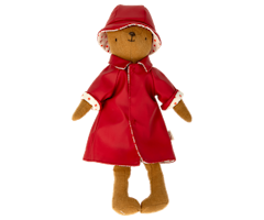 Maileg Regnkläder till Mamma Teddy - Röd med Hatt