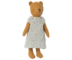 Maileg Nattlinne till Mamma Teddy - Blommigt Blå