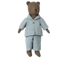 Maileg Pyjamas till Pappa Teddy - Blå Randig