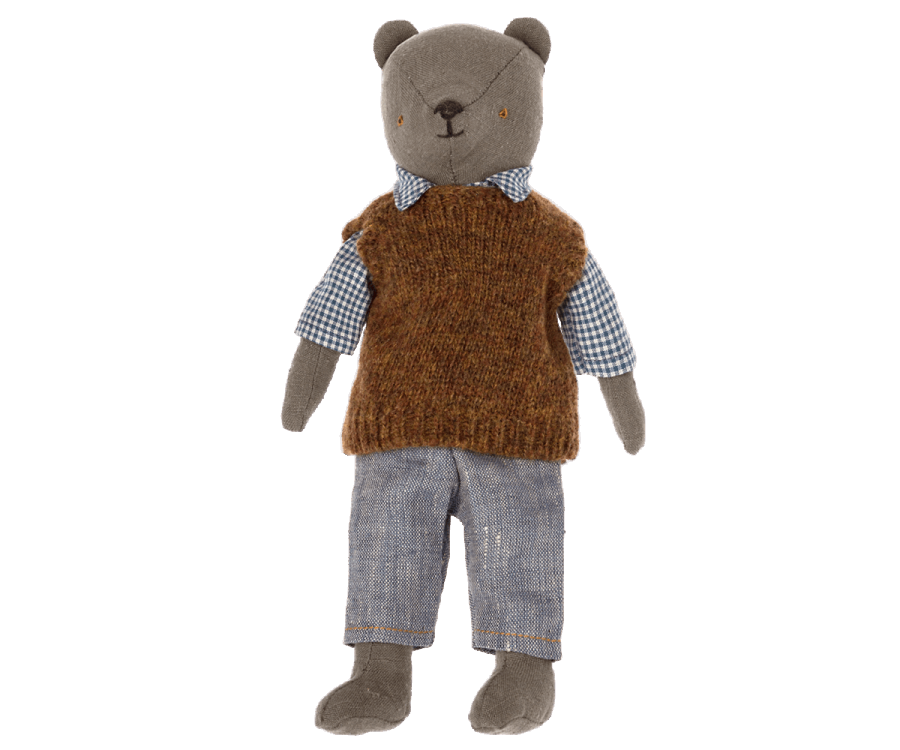 Maileg Kläder till Pappa Teddy - Slipover Skjorta och Byxor