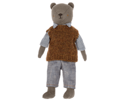 Maileg Kläder till Pappa Teddy - Slipover Skjorta och Byxor