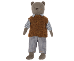 Maileg Kläder till Pappa Teddy - Slipover Skjorta och Byxor