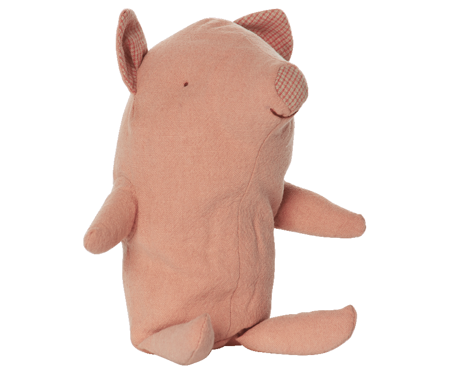 Maileg Sittande Gris med Tyngd i Rumpan Baby - Tryffelgris Truffle Pig Mjukisdjur
