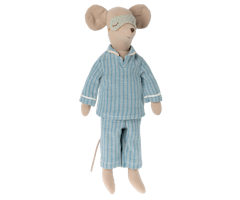 Maileg Medium Mus med Pyjamas och Sovmask 33 cm