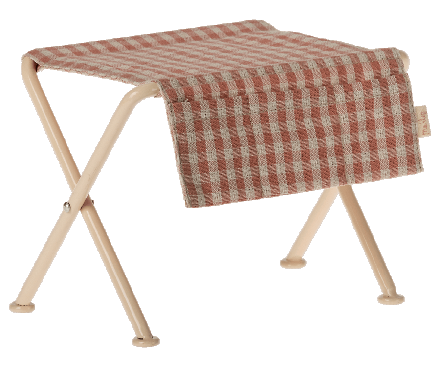 Maileg Skötbord Till Kaniner Micro - Rutigt Rosa