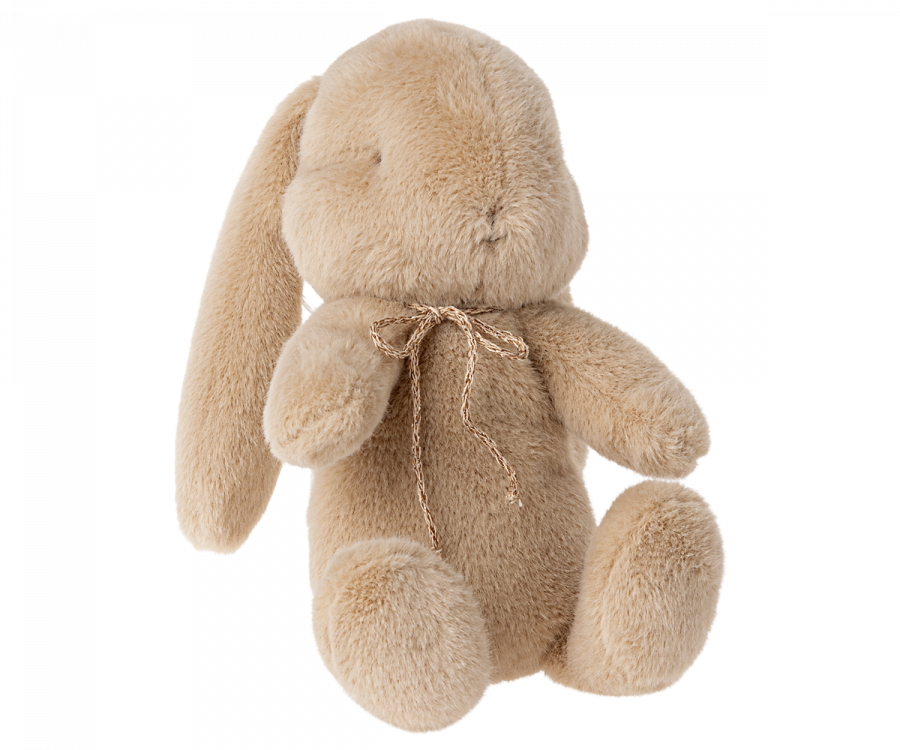 Maileg Kanin i Plysch med Rosett Small Beige - Bunny Plush Cream Peach