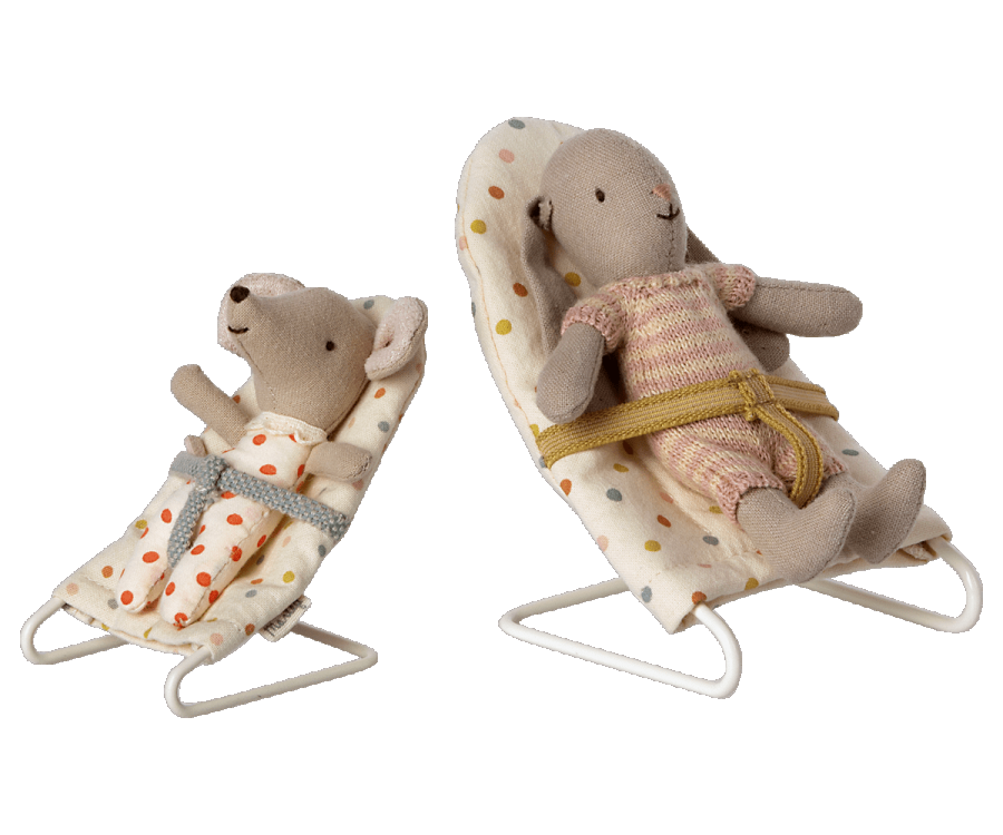 Maileg Babysitter till Kaniner - Micro Multi Dots Prickig Pastell