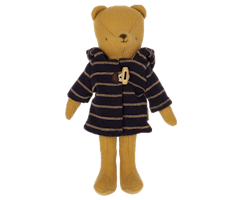 Maileg Jacka Till Teddy Junior - Randig Duffel med Luva