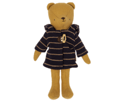 Maileg Jacka Till Teddy Junior - Randig Duffel med Luva
