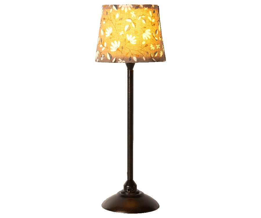 Maileg Golvlampa Stor Blommig Svart Antracit