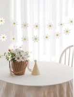 Girlang med Vita Blommor - Kalasdekoration Blomstergirlang
