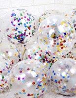 Ballonger Med Regnbågskonfetti Ballong Regnbåge Konfetti Glitter - 10 st