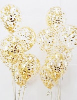 Ballonger Med Guldkonfetti - 10 st Guld Glitter