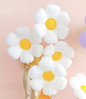 Folieballong Vit Blomma Ballong L