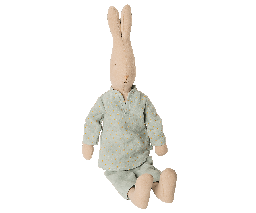 Maileg Kläder till Kanin Storlek 3 - Blå Pyjamas med Prickar