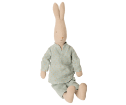 Maileg Kläder till Kanin Storlek 3 - Blå Pyjamas med Prickar