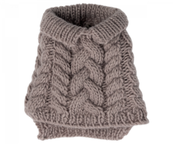 Maileg Stickad Tröja Till Hund Valp Grå - Heather Puppy Supply