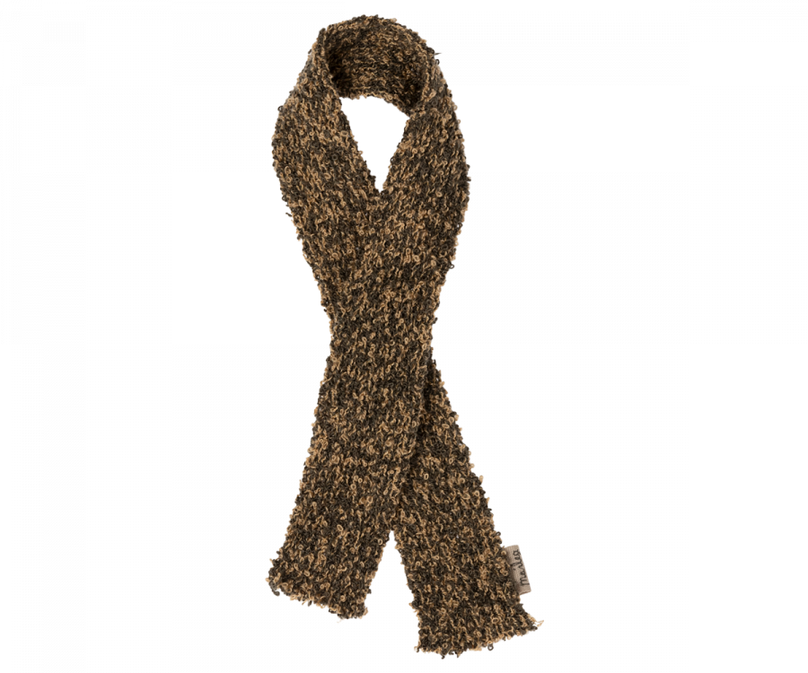Maileg Stickad Halsduk Till Hund Valp Brun - Puppy Supply Scarf