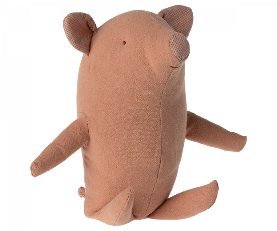 Maileg Sittande Gris med Tyngd i Rumpan Small - Tryffelgris Truffle Pig Mjukisdjur