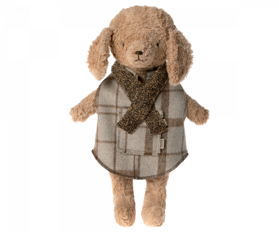 Maileg Stickad Halsduk Till Hund Valp Brun - Puppy Supply Scarf