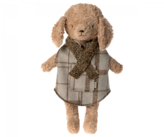 Maileg Stickad Halsduk Till Hund Valp Brun - Puppy Supply Scarf
