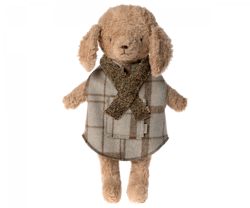 Maileg Stickad Halsduk Till Hund Valp Brun - Puppy Supply Scarf