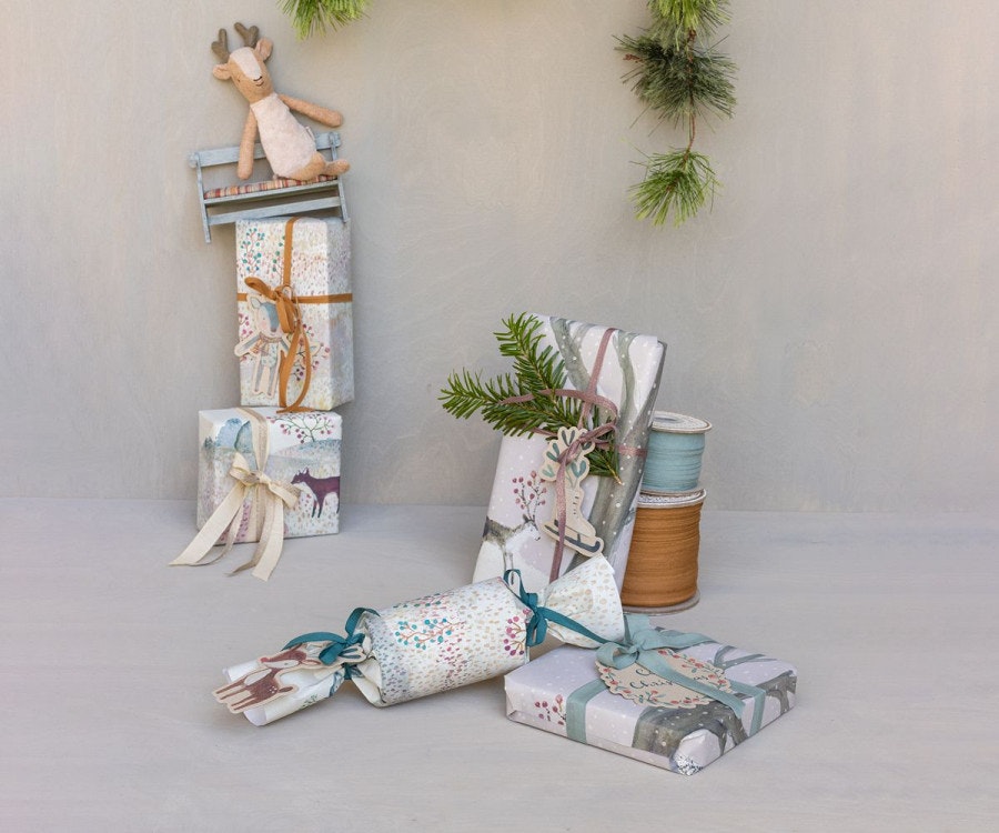 Maileg Presentpapper Mönstrat 10 m - Winter Wonderland