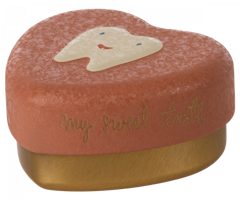 Maileg Tandask Hjärta Rosa Guld - My Sweet Tooth Rose