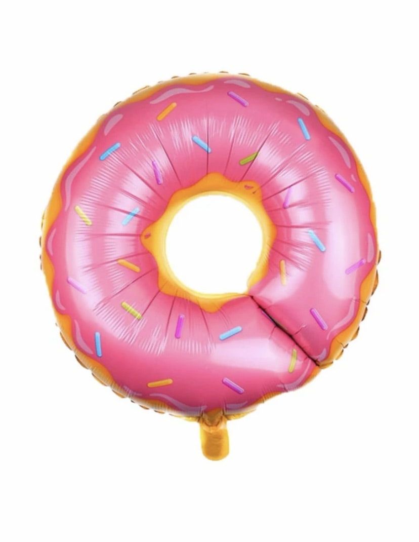 Folieballong Rosa Donut med Strössel Ballong