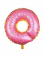 Folieballong Rosa Donut med Strössel Ballong