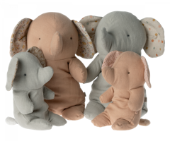 Maileg Elefant Small Rosa - Safari Friends Rose