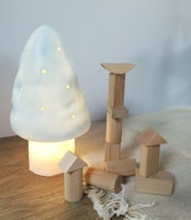 Heico Svamp Lampa Himmelsblå - Svamplampa Ljusblå Barnlampa Egmont Toys Blå