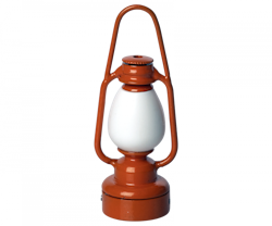 Maileg Lykta Orange - Vintage Camping Lantern
