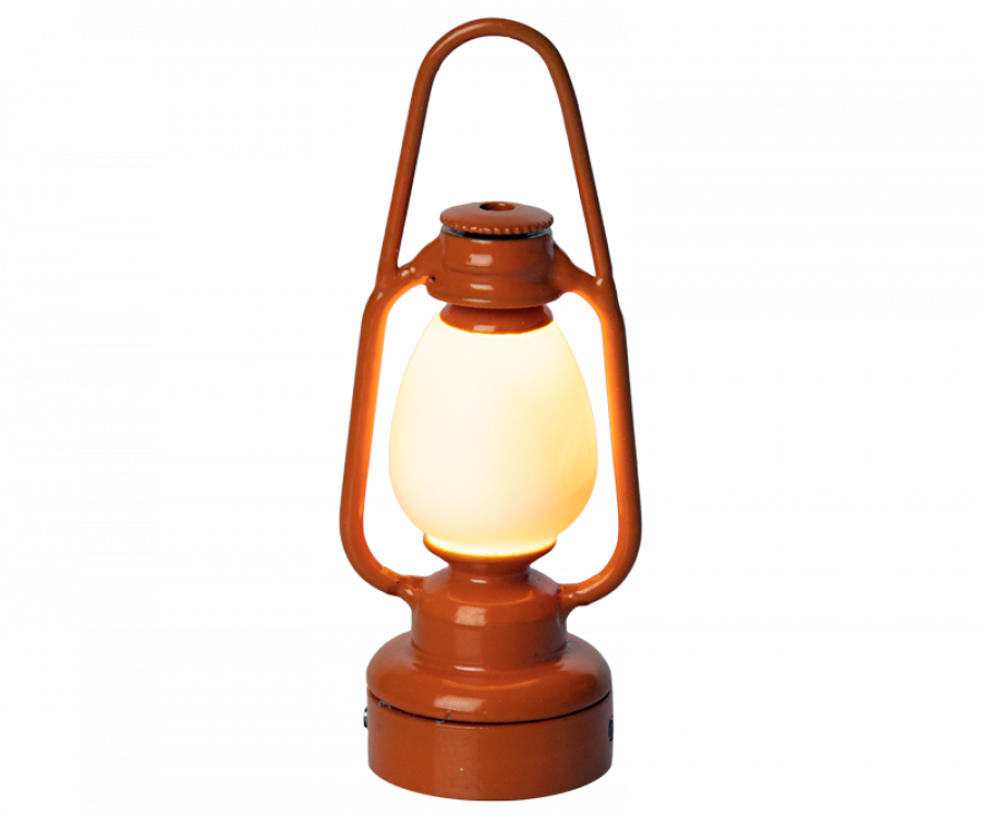 Maileg Lykta Orange - Vintage Camping Lantern