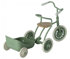 Maileg Cykelvagn Grön - Släp Vagn Tillbehör till Cykel Trehjuling Mus