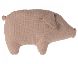 Maileg Rutig Gris Small - Polly Pork Mjukisdjur Rosa